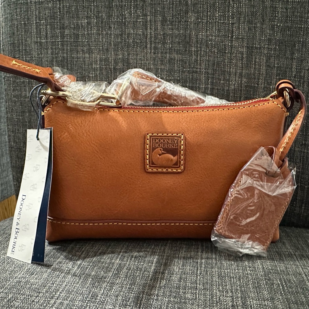Dooney & Bourke Tan Leather Shoulder Bag